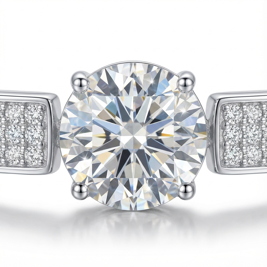 Bracelet Mabel Adjustable in Moissanite