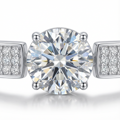 Bracelet Mabel Adjustable in Moissanite