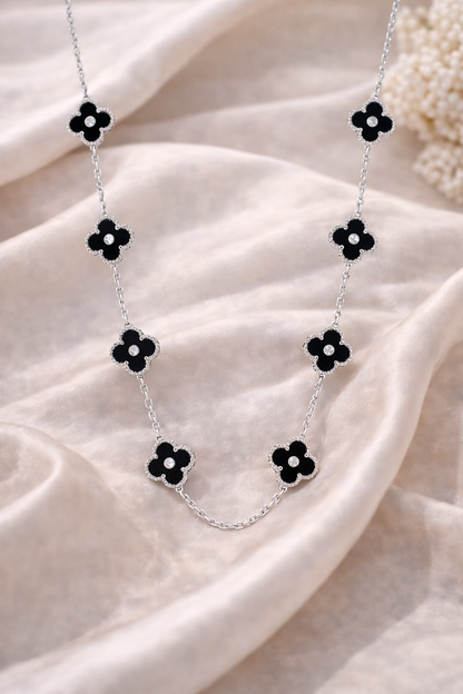 Mabel Clover Eight Pavé – Black