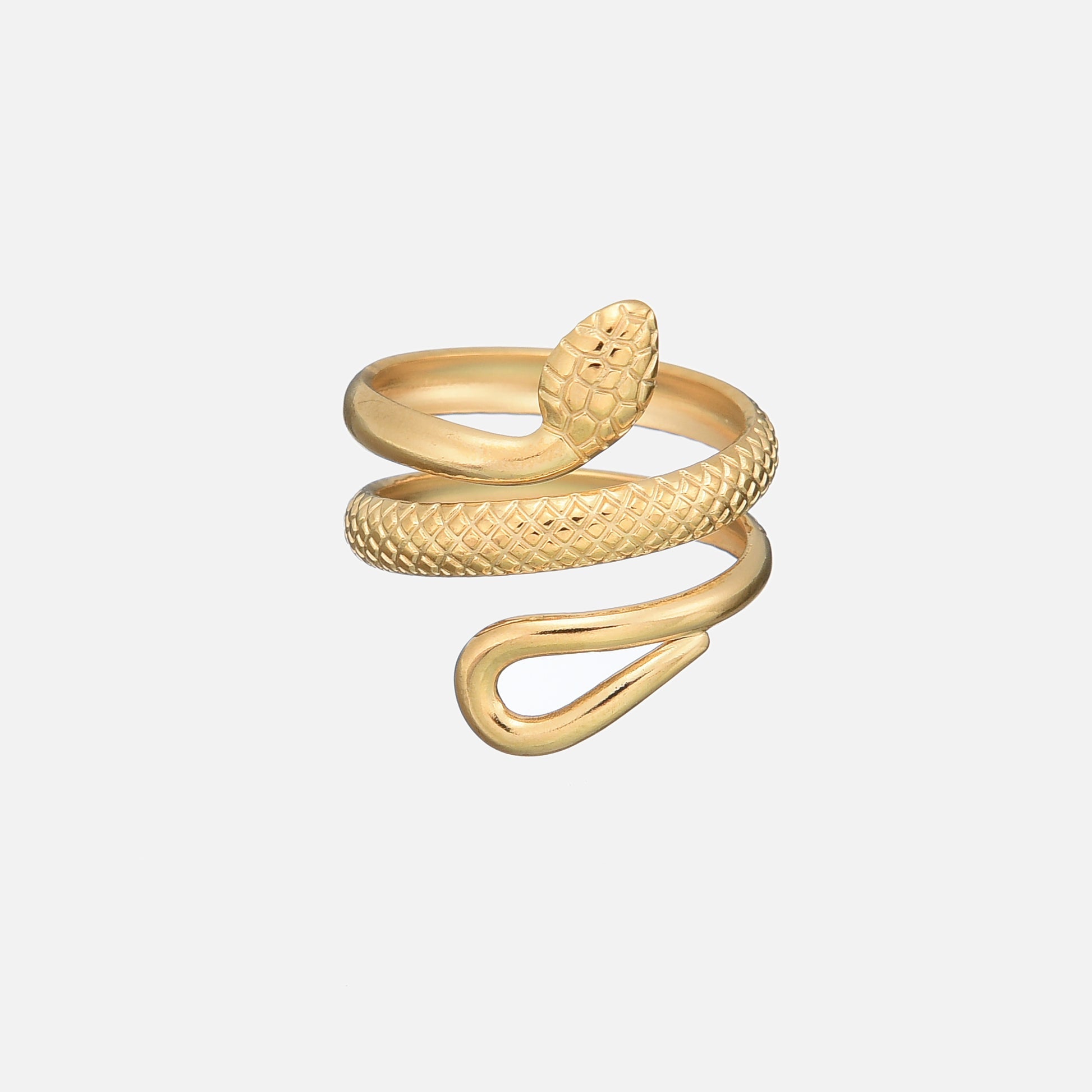 Detailed Snake Ring