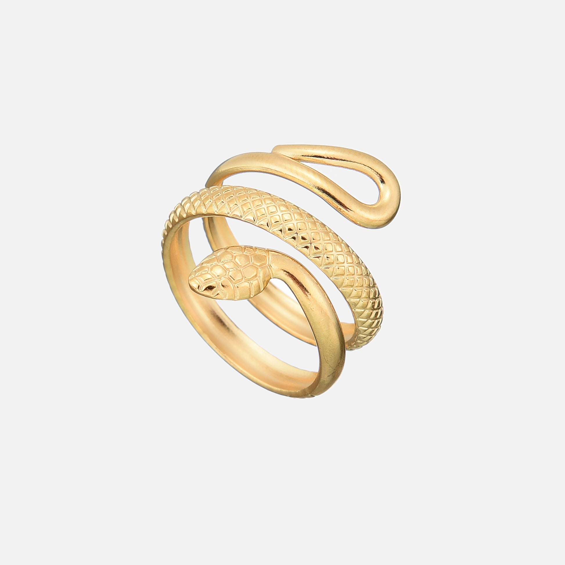 Detailed Snake Ring
