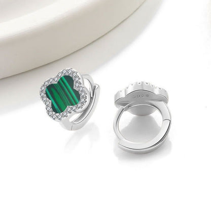 Fortuna Single Clover Pavé Earrings