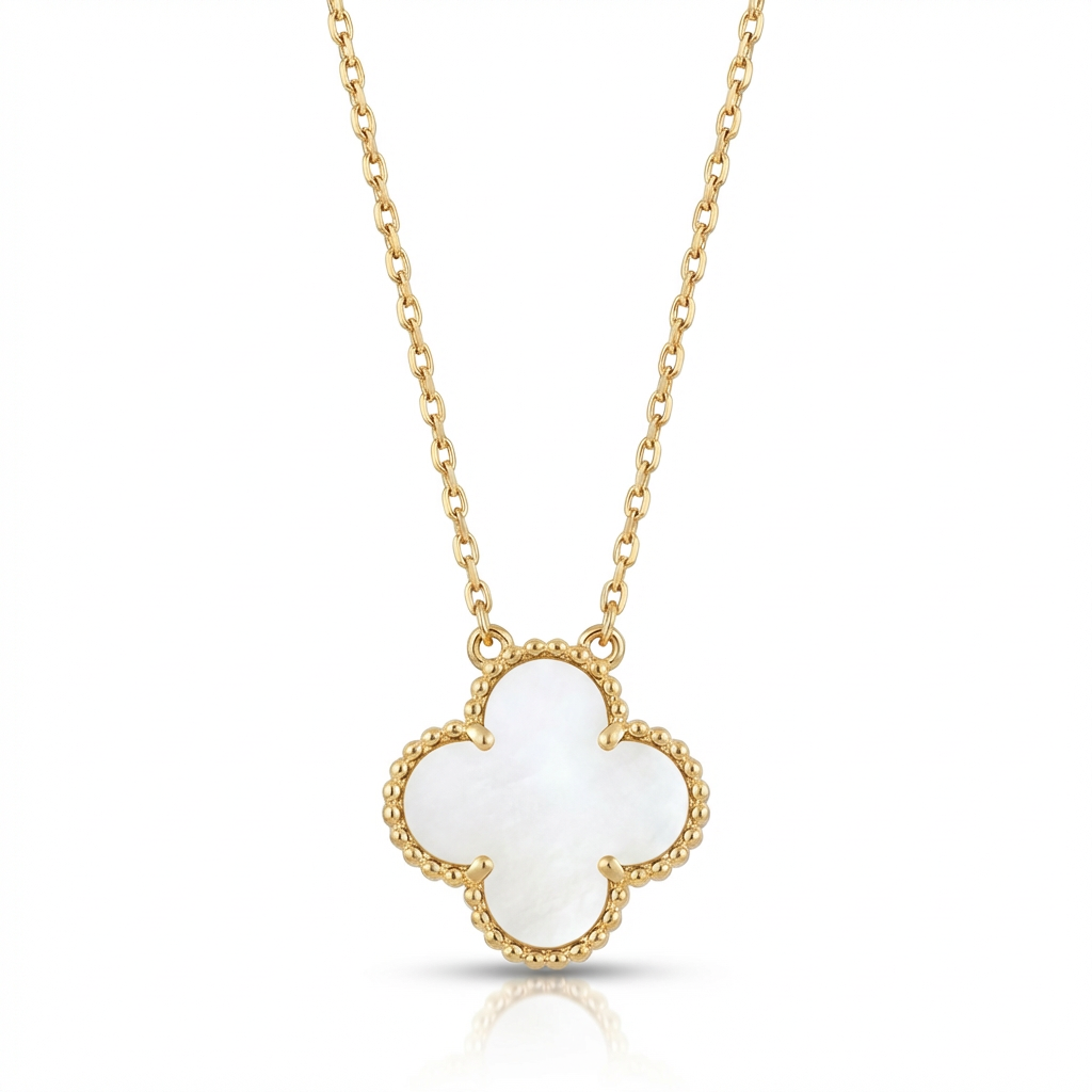 Fortuna Clover Medallion Necklace