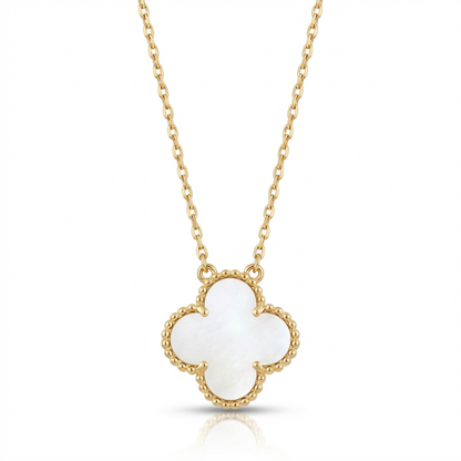 Fortuna Clover Medallion Necklace