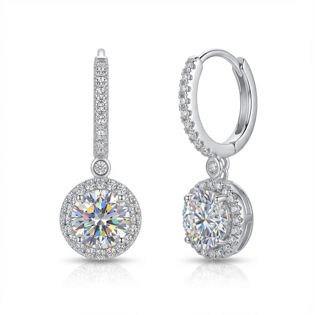 Lumière Decorative Halo Drop Earrings