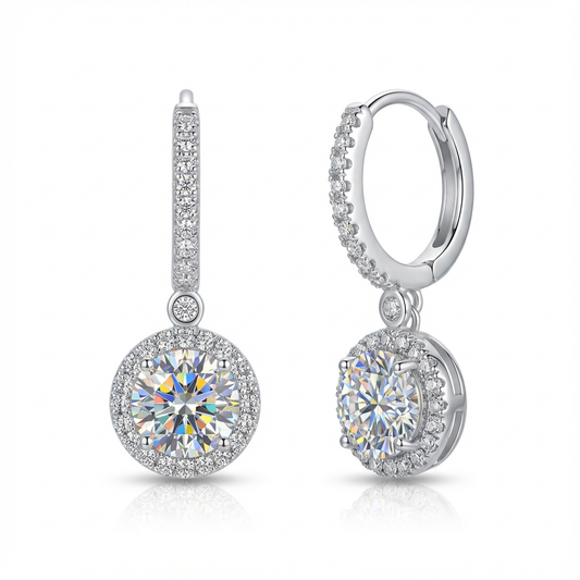 Lumière Decorative Halo Drop Earrings