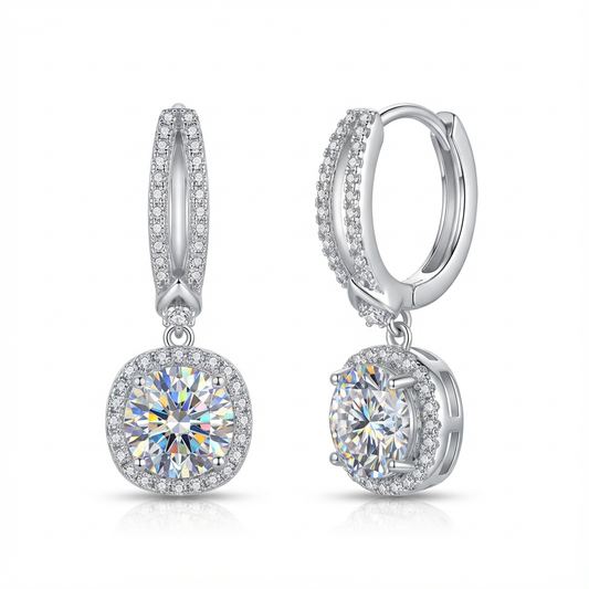 Lumière Sculpted Halo Hoop Earrings