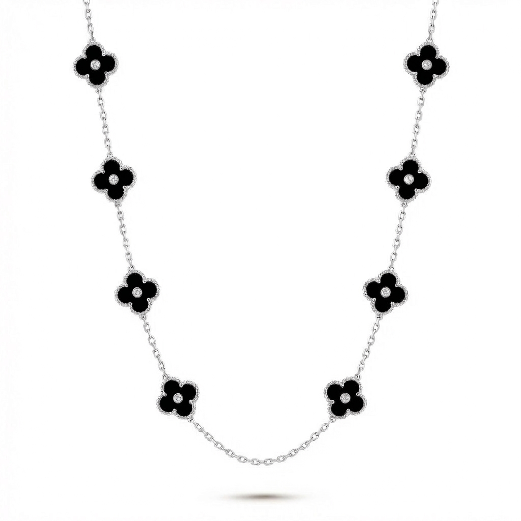 Mabel Clover Eight Pavé – Black