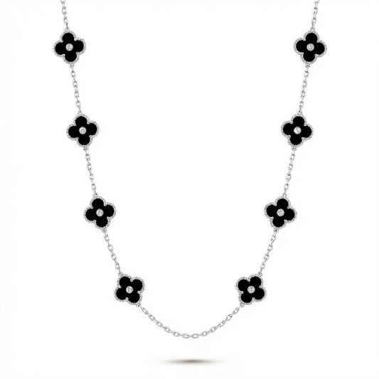 Mabel Clover Eight Pavé – Black