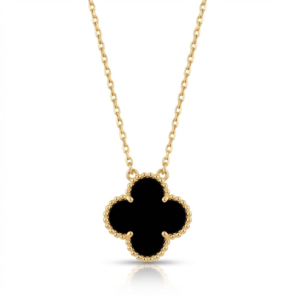 Fortuna Clover Medallion Necklace
