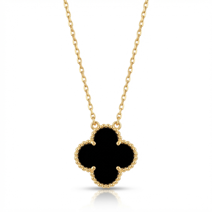 Fortuna Clover Medallion Necklace