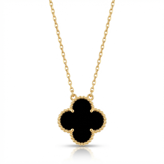 Fortuna Clover Medallion Necklace