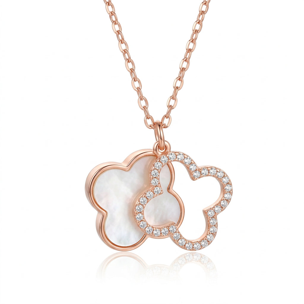 Élan Duo Clover Necklace