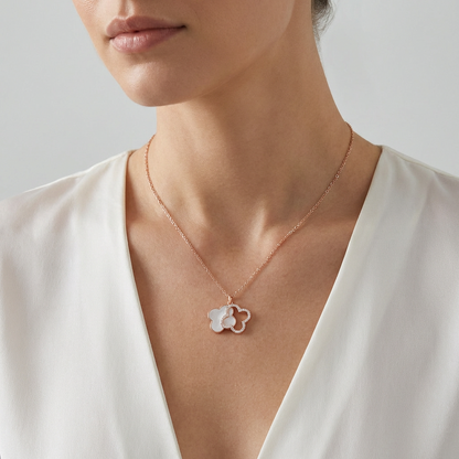 Élan Duo Clover Necklace