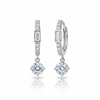 Lumière Crystal Pavé Hoop Earrings